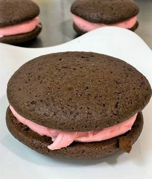 Chocolate-Strawberry Whoopie Pies