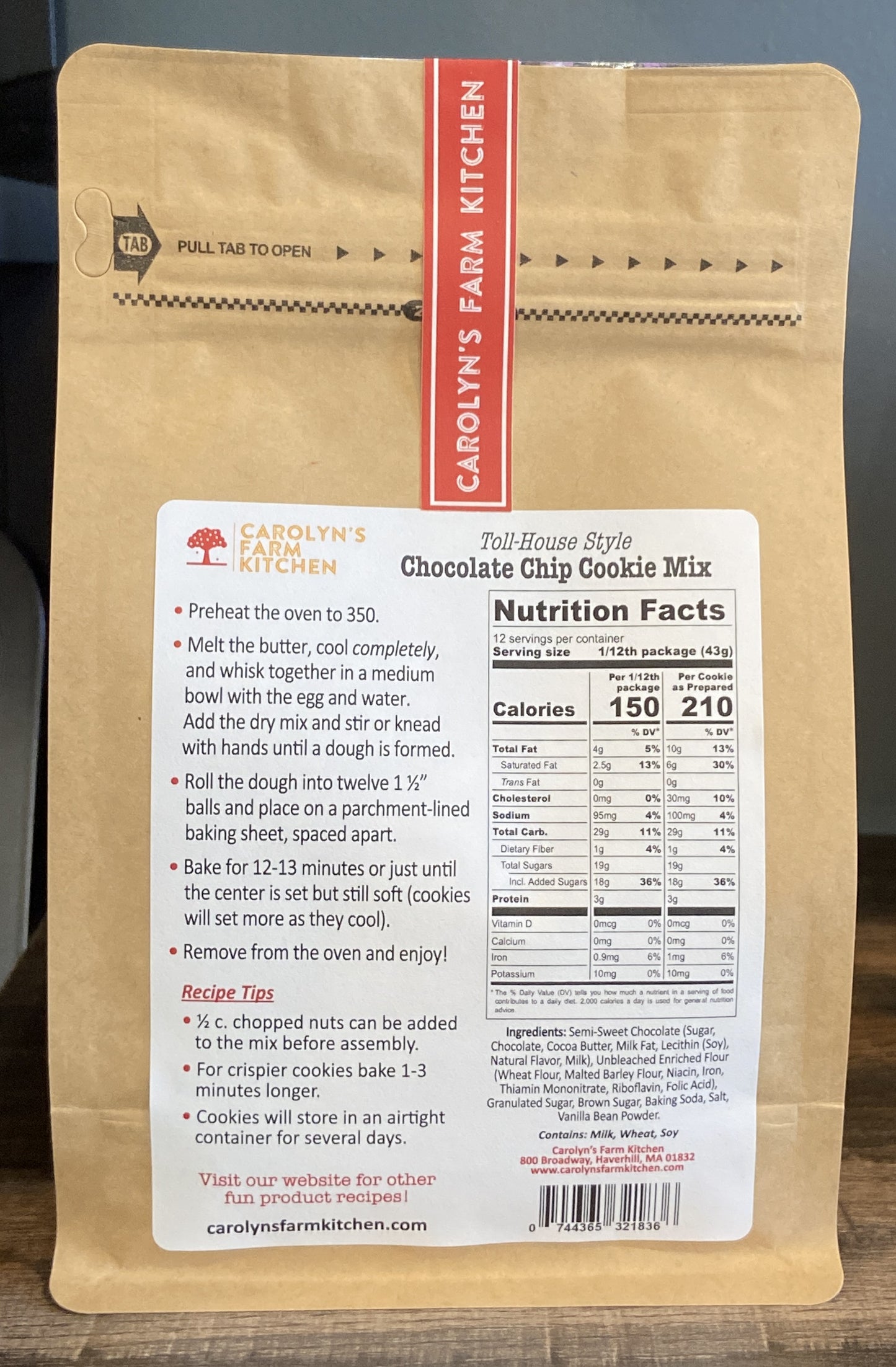 Chocolate Chip Cookie Mix