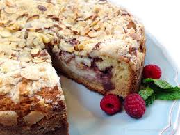 Raspberry-Almond Cream Cheese Crumb Cake