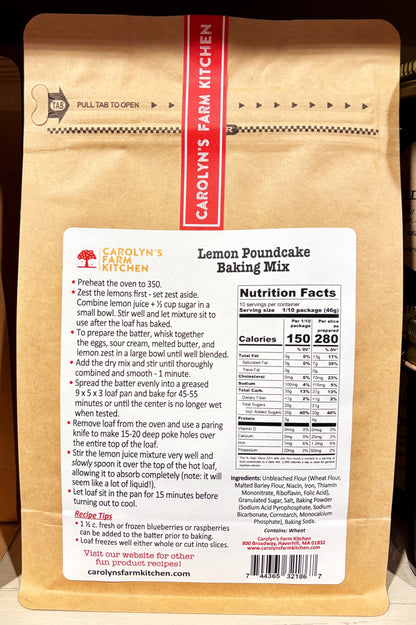 NEW!  Lemon Pound Cake Baking Mix