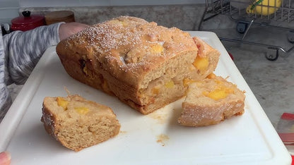 7/30 Cafe Bake - Fresh Peach Bread (large loaf)