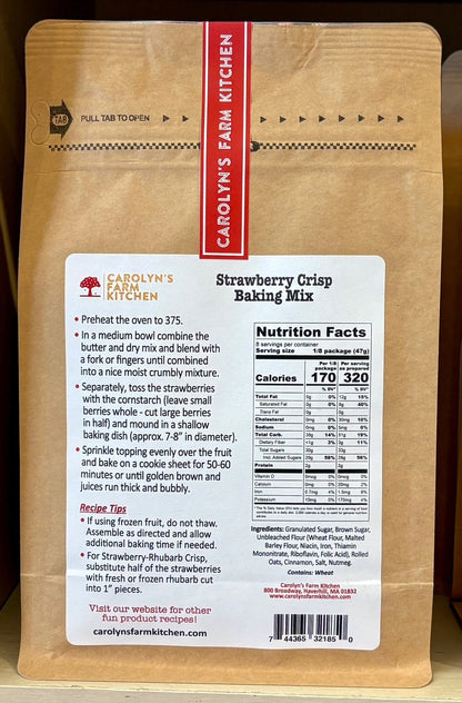 NEW!  Strawberry Crisp Baking Mix