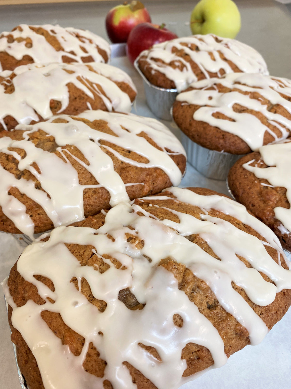 10/1 Cafe Bake - Fresh Apple Bread w/Cider Glaze (large loaf)