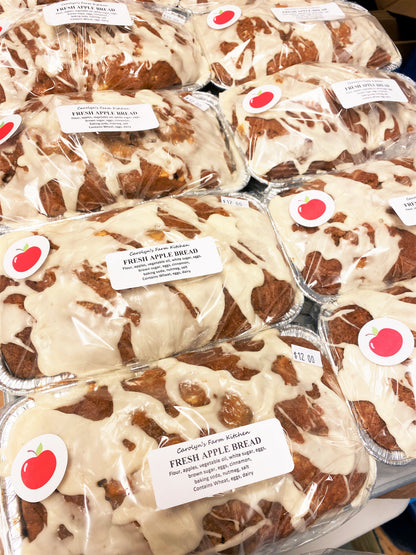 10/1 Cafe Bake - Fresh Apple Bread w/Cider Glaze (large loaf)
