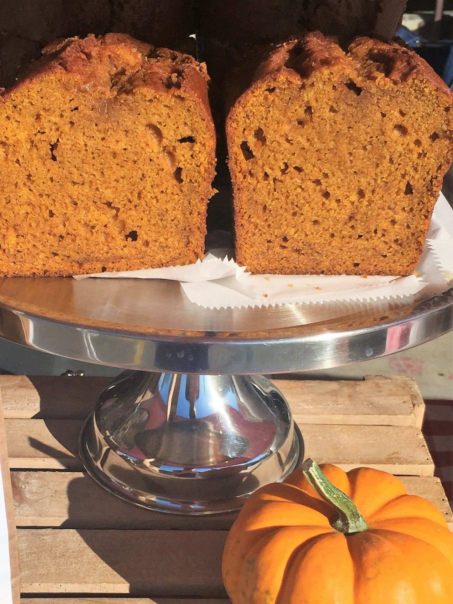 11/22 Thanksgiving Bake - Large Loaf Pumpkin Bread (Plain, Raisin, or Chocolate Chip)