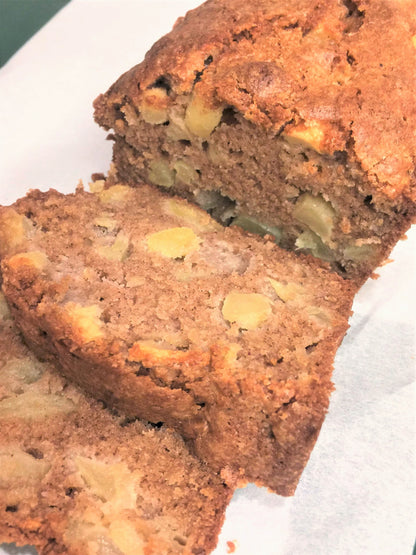 10/1 Cafe Bake - Fresh Apple Bread w/Cider Glaze (large loaf)