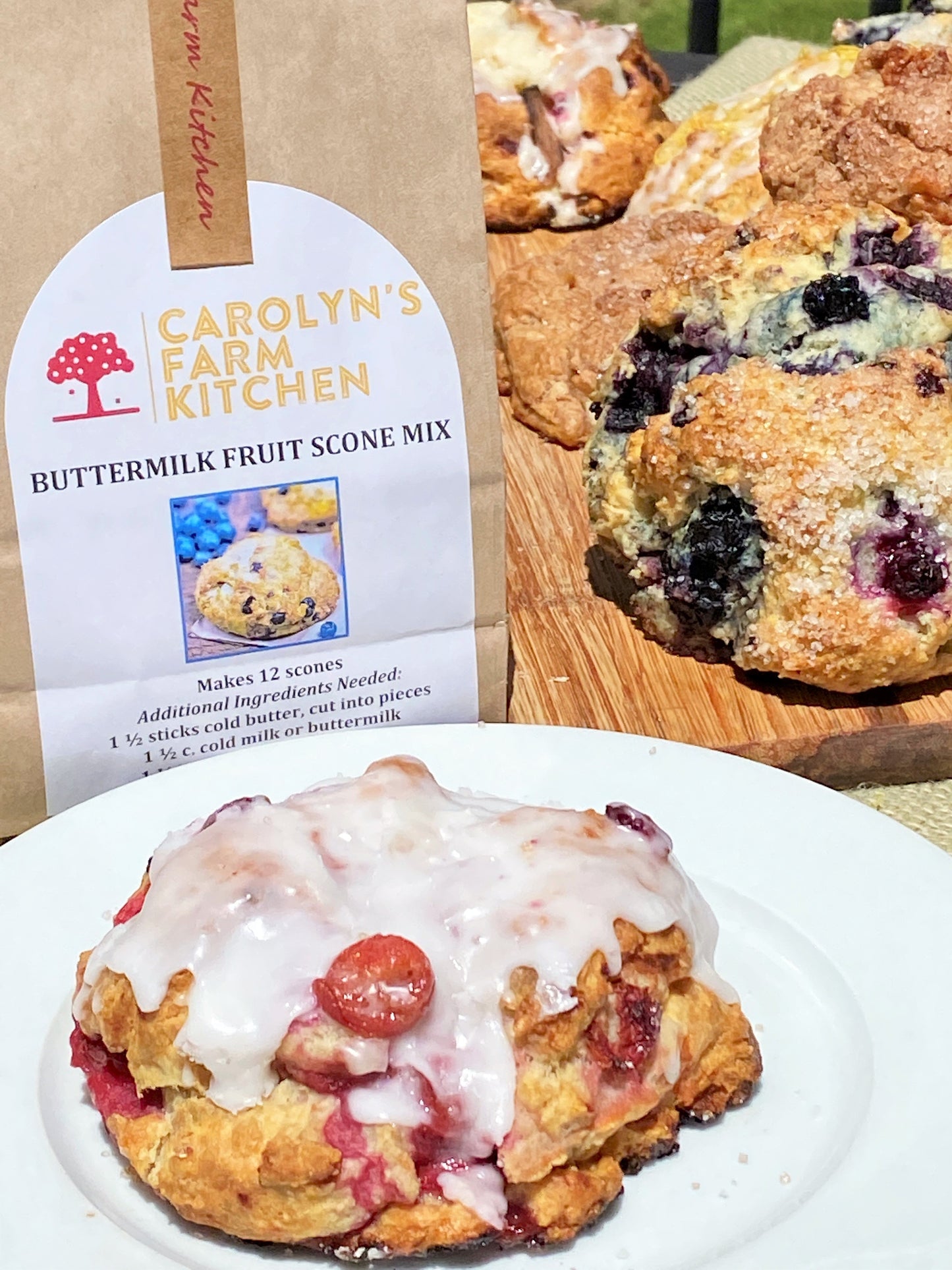 Tuesday, 12/23 Holiday Bake - Cherry Vanilla Scones