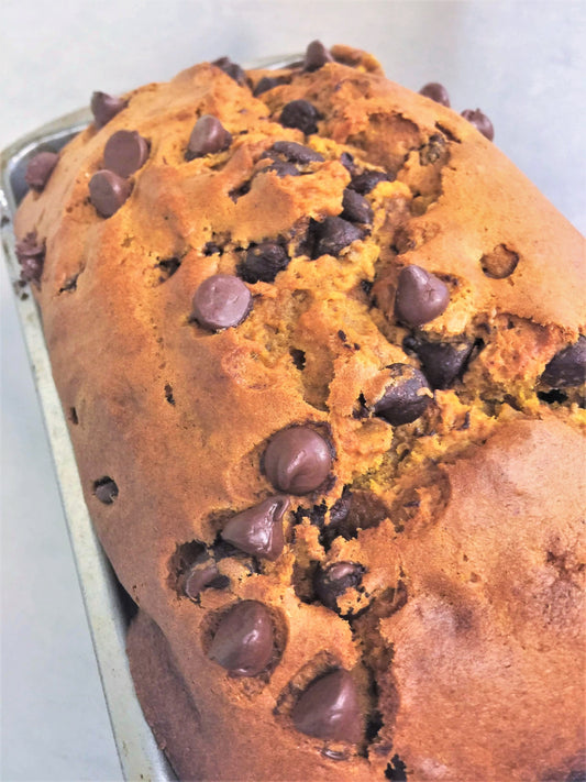 11/25 Thanksgiving Bake - Large Loaf Pumpkin Bread (Plain, Raisin, or Chocolate Chip)
