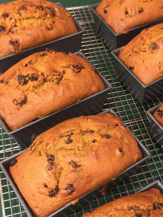 11/22 Thanksgiving Bake - Mini Loaf Pumpkin Bread (Plain, Raisin, or Chocolate Chip)