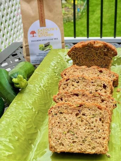 7/2 Cafe Bake - Zucchini Bread Large Loaf (plain or chocolate chip)
