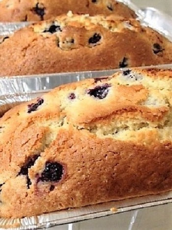 6/18 Cafe Bake - Blueberry Sour Cream Pound Cake (large loaf)