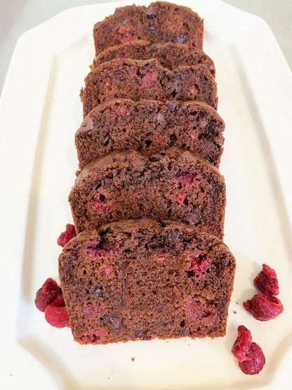 2/14 Valentine Bake - Double Chocolate Raspberry Loaf (Large)