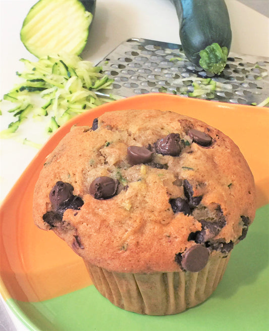 7/30 Cafe Bake - Zucchini Chocolate Chip Muffins